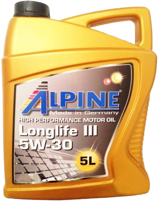 Моторное масло Alpine Longlife III 5W-30, 5л